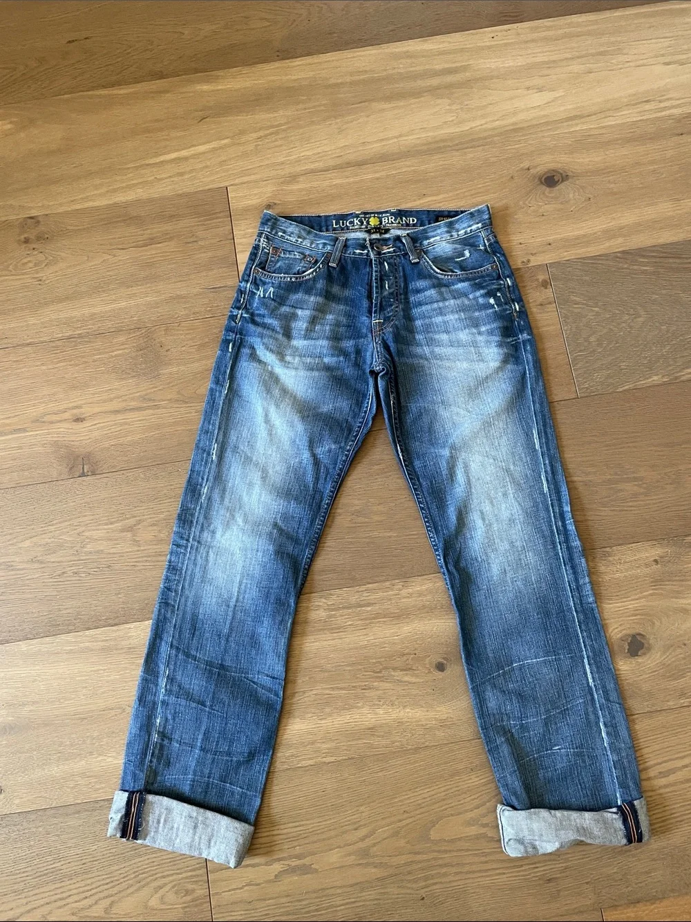 Lucky Brand Men’s Selvedge Jeans 221 Slim Straight Size 31X34